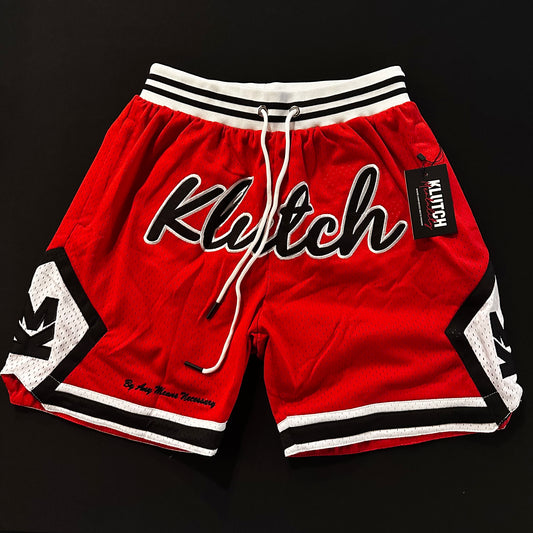 KLUTCH BASKETBALL SHORTS (RED)