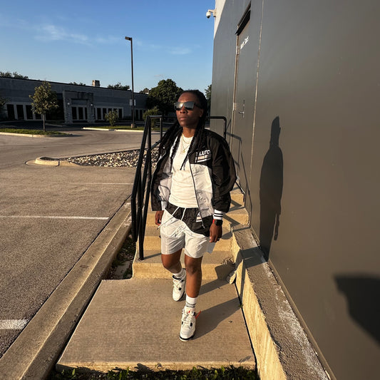 RETRO WINDBREAKER JACKET [BLACK]